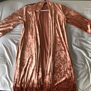 VELVET LONG KIMONO/CARDIGAN NWOT